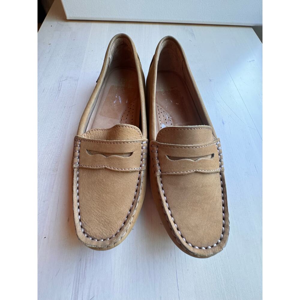 G.H. Bass Dylan Driver Tan Leather Moc Loafers Comfort Women Slip On Size 6 - Picture 2 of 9